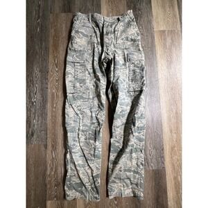 US Air Force Cargo Pants Mens 32L Gray Digital Tiger Stripe Camo ABU Utility